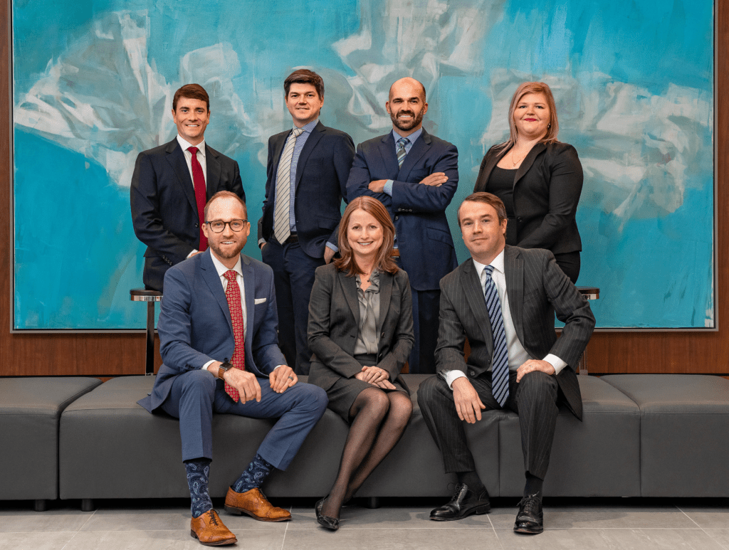 Atlanta intersection car accident attorney presenting case in court